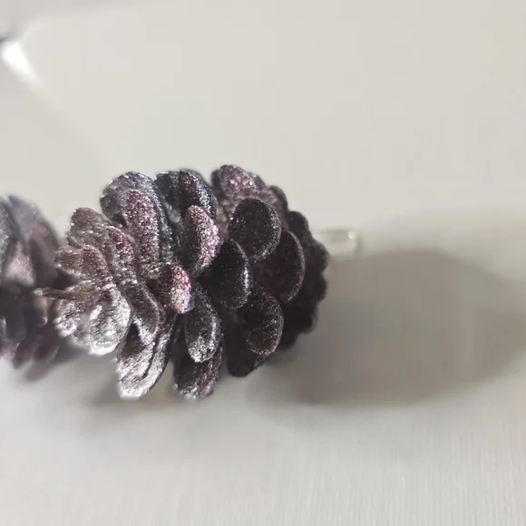 HANDCRAFTED Pinecorn Pierced Earrings HANDPAINTED Holiday Jewelry Accessories - Picture 6 of 15